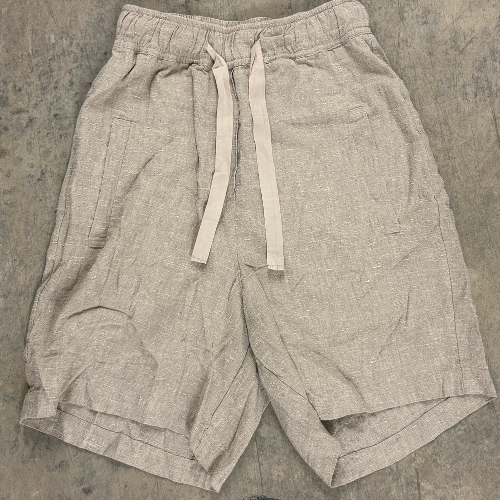 Linen Casual Tan Shorts